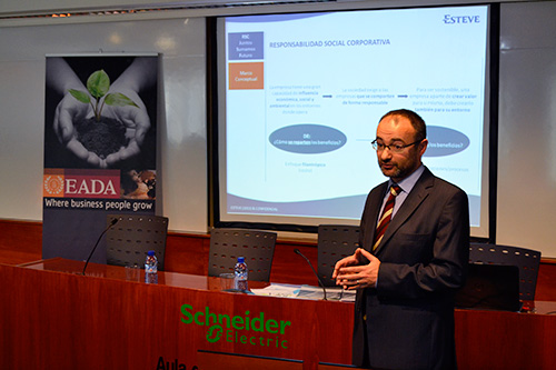 Daniel Ortiz, Director de RSC de Esteve, en EADA
