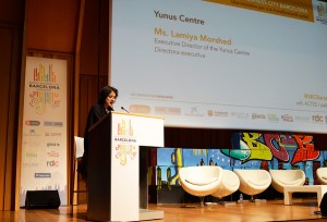 El evento también contó con la intervención de Lamiya Morshed, directora ejecutiva del Yunus Centre.